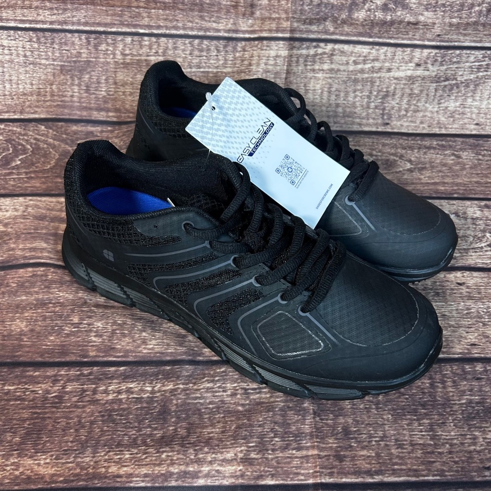 Shoes For Crews Freestyle II Black Slip Resistant Work Sneakers Womens 8.5 NEW